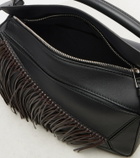 Loewe Puzzle Small fringed leather shoulder bag