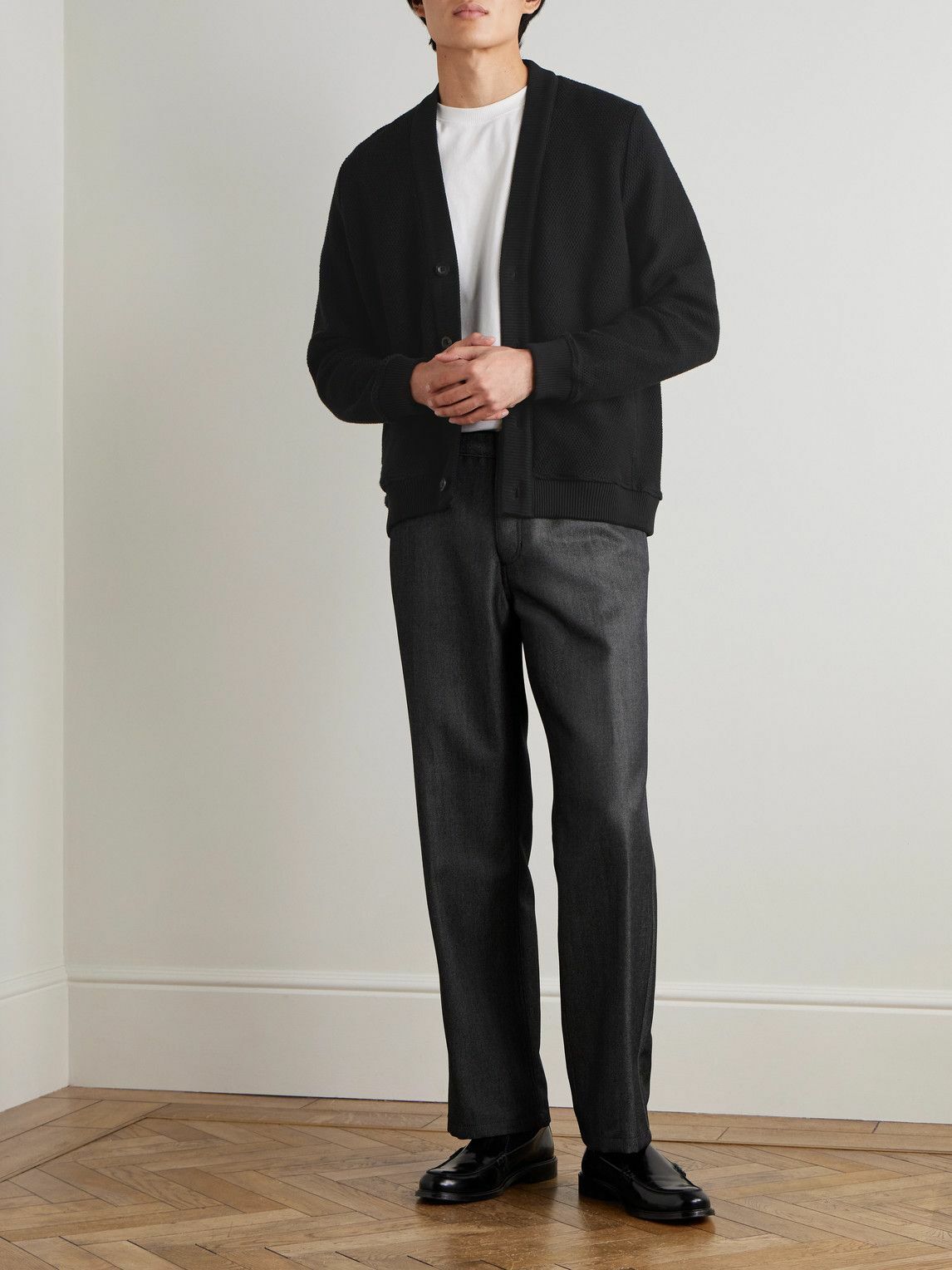 Mr P. - Cotton Cardigan - Black