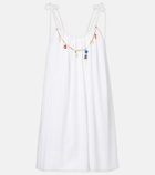 Stella McCartney Embellished cotton crêpon minidress