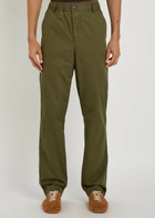 Oliver Spencer Ashdown Straight-leg Cotton Trousers Green
