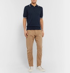 Etro - Slim-Fit Contrast-Tipped Cotton Polo Shirt - Blue