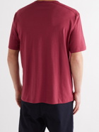 CRAIG GREEN - Embroidered Cotton and Silk-Blend T-Shirt - Red