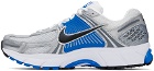 Nike Silver & Blue Zoom Vomero 5 Sneakers
