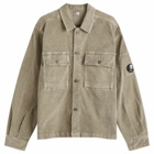 C.P. Company Men's Corduroy Utility Overshirt in Walnut