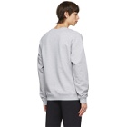 Moschino Grey Cotton Logo Sweatshirt