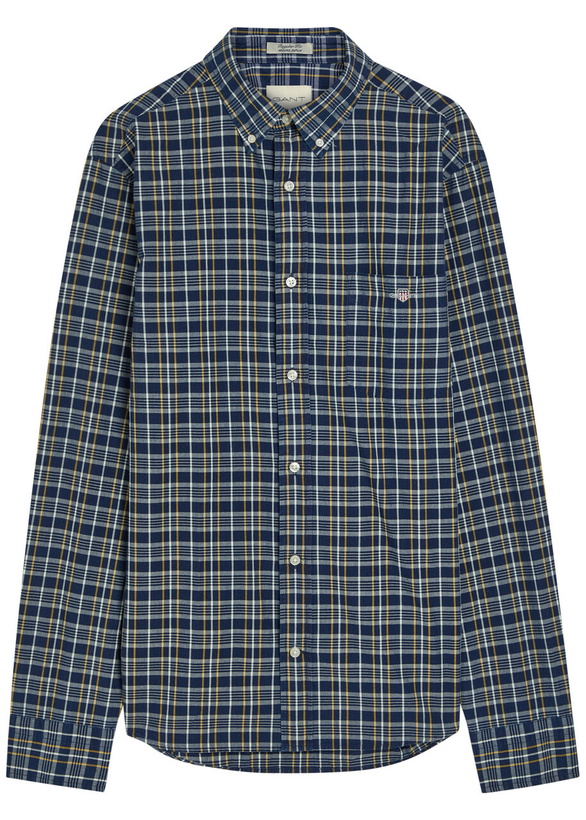 Photo: Gant Plaid Cotton Shirt Navy