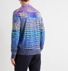 Missoni - Striped Wool-Blend Polo Shirt - Blue