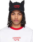 Charles Jeffrey LOVERBOY Black Pierced Ears Cap