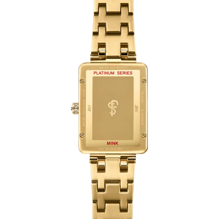 JBW Platinum Series Diamond Gold-tone Dial Ladies Watch PS505A