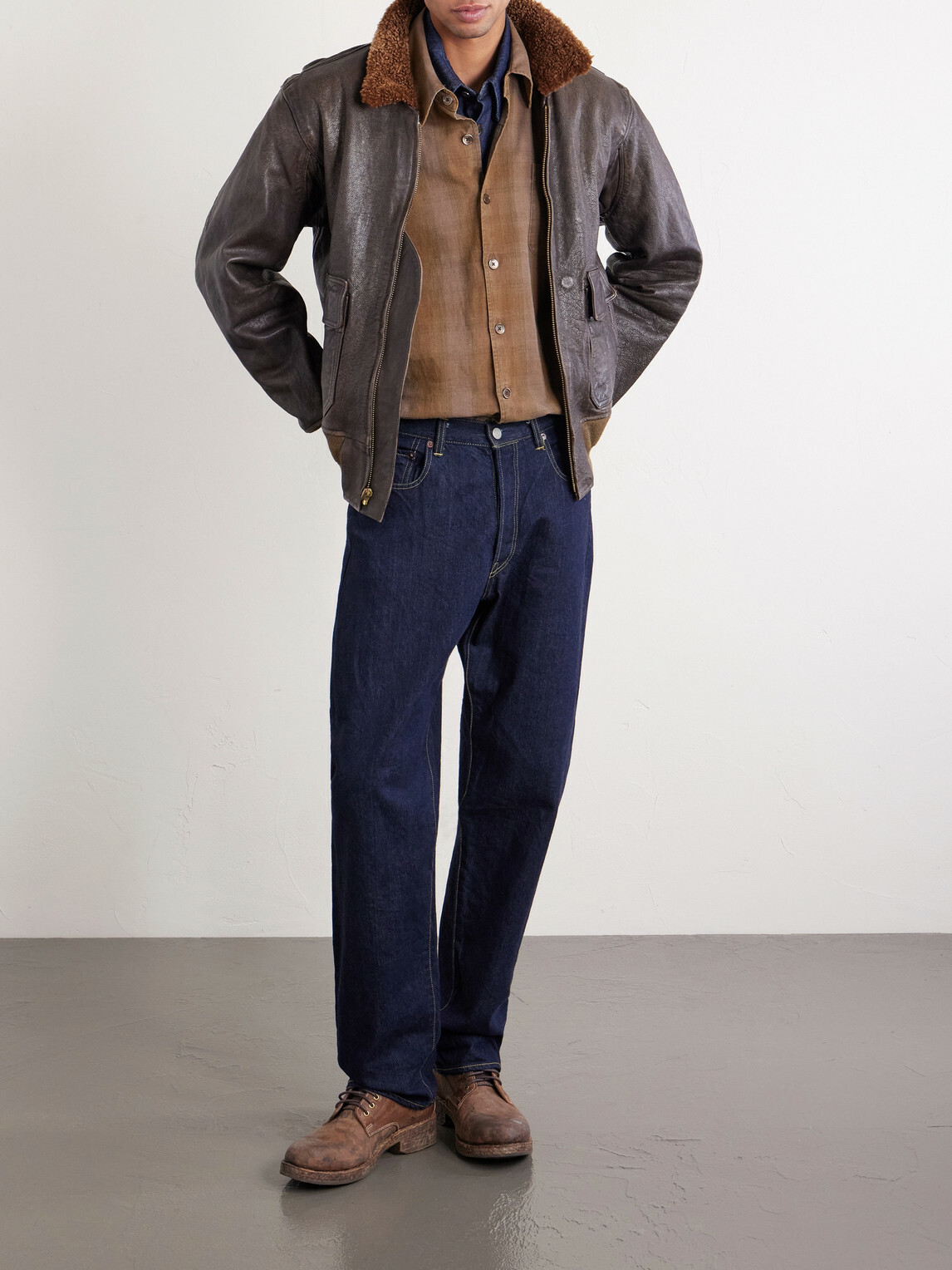 RRL - Shearling Jacket - Brown