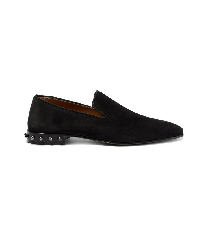 Photo: Christian Louboutin - Marquees spiked suede loafers