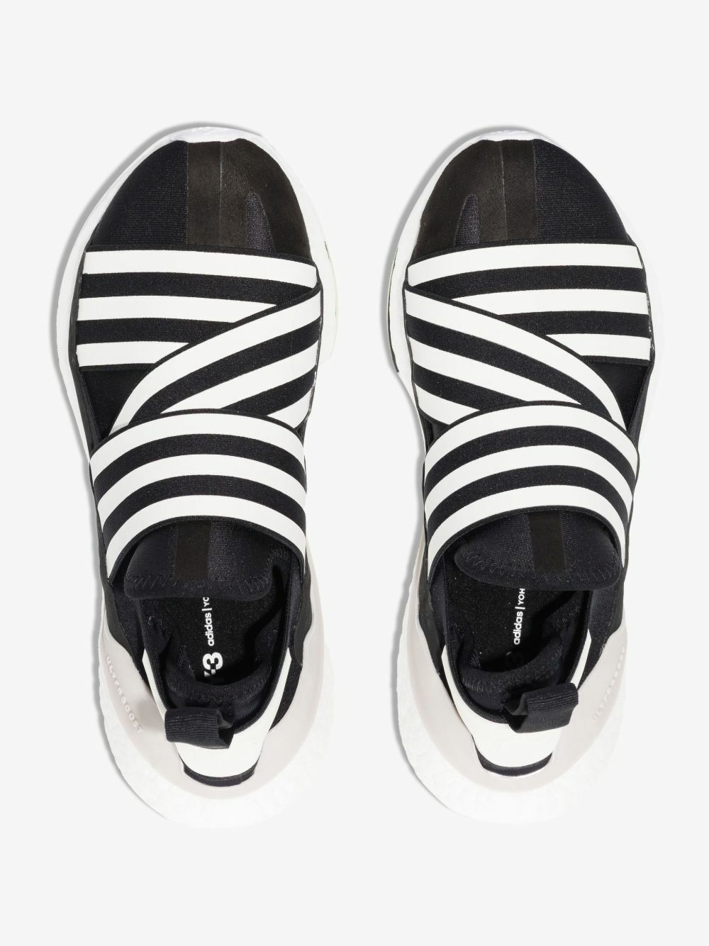 Y-3 Black Ultraboost 22 Low Top Sneakers