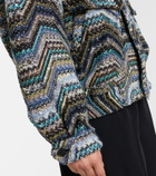 Missoni Zigzag oversized jacquard wool-blend jacket
