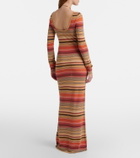 Faithfull Notturna striped maxi dress