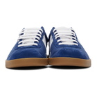 Lanvin Navy and White Canvas Glen Sneakers