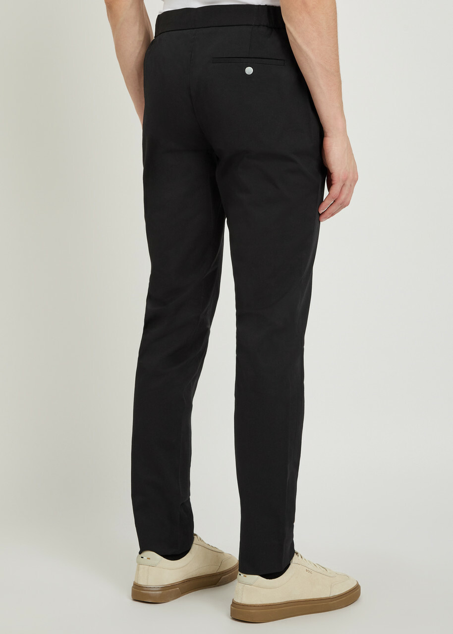 Lestrange 24 Hour Slim-leg Cotton-blend Trousers Black