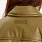 Acne Studios Women's Onnea Faux Leather Bomber Jacket in Khaki Green