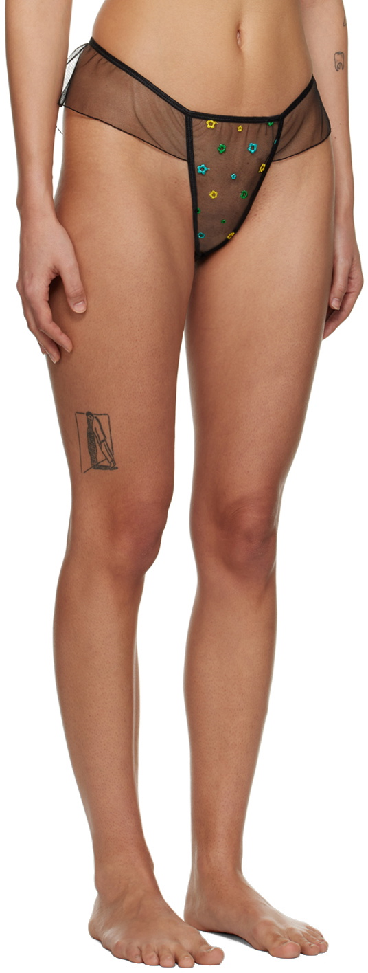 Le Petit Trou Black Jardin Briefs