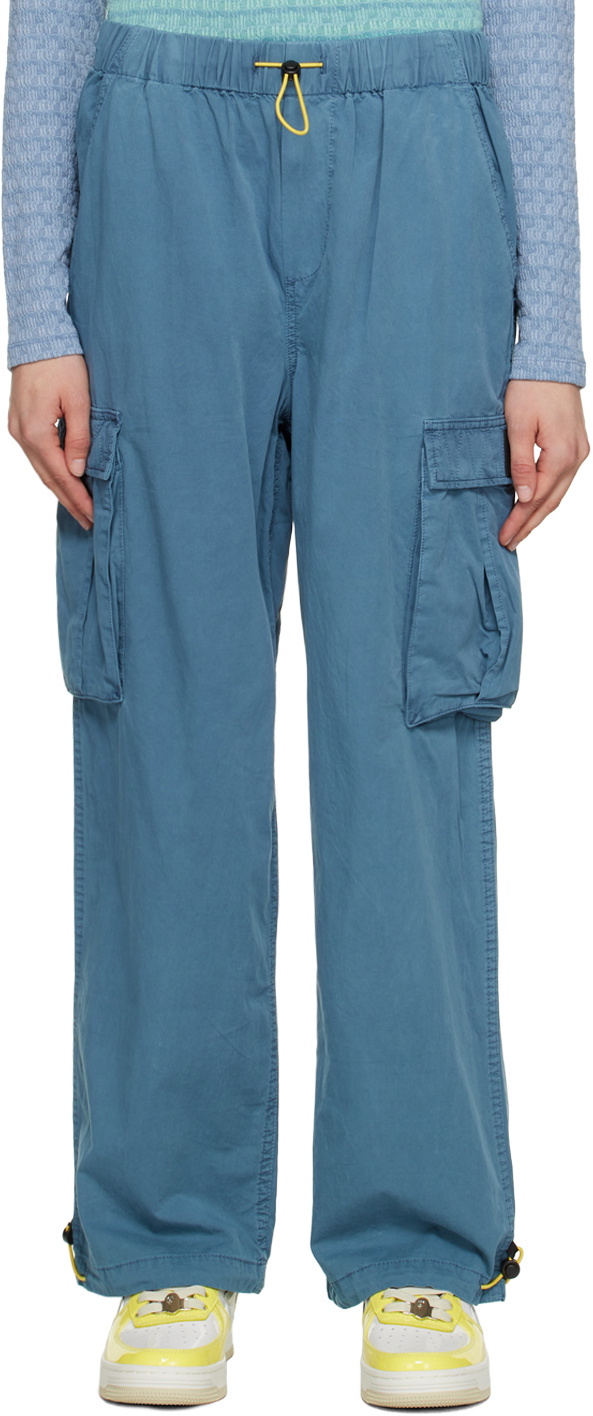 Brain Dead Blue Flap Pocket Trousers