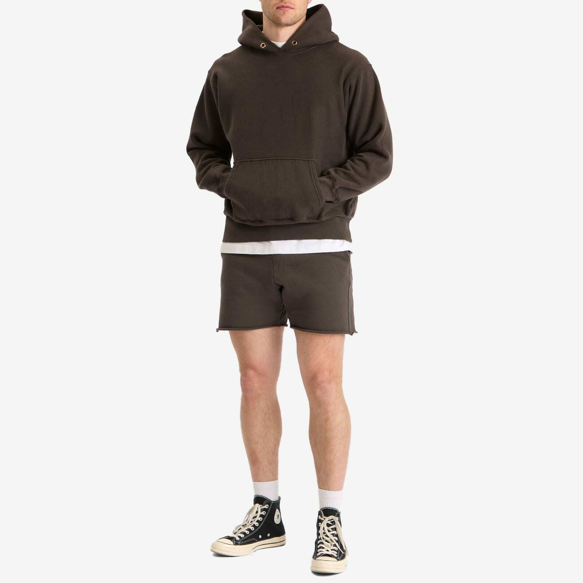 Les Tien Men's s Heavyweight Yacht Sweat Short in Vintage Black