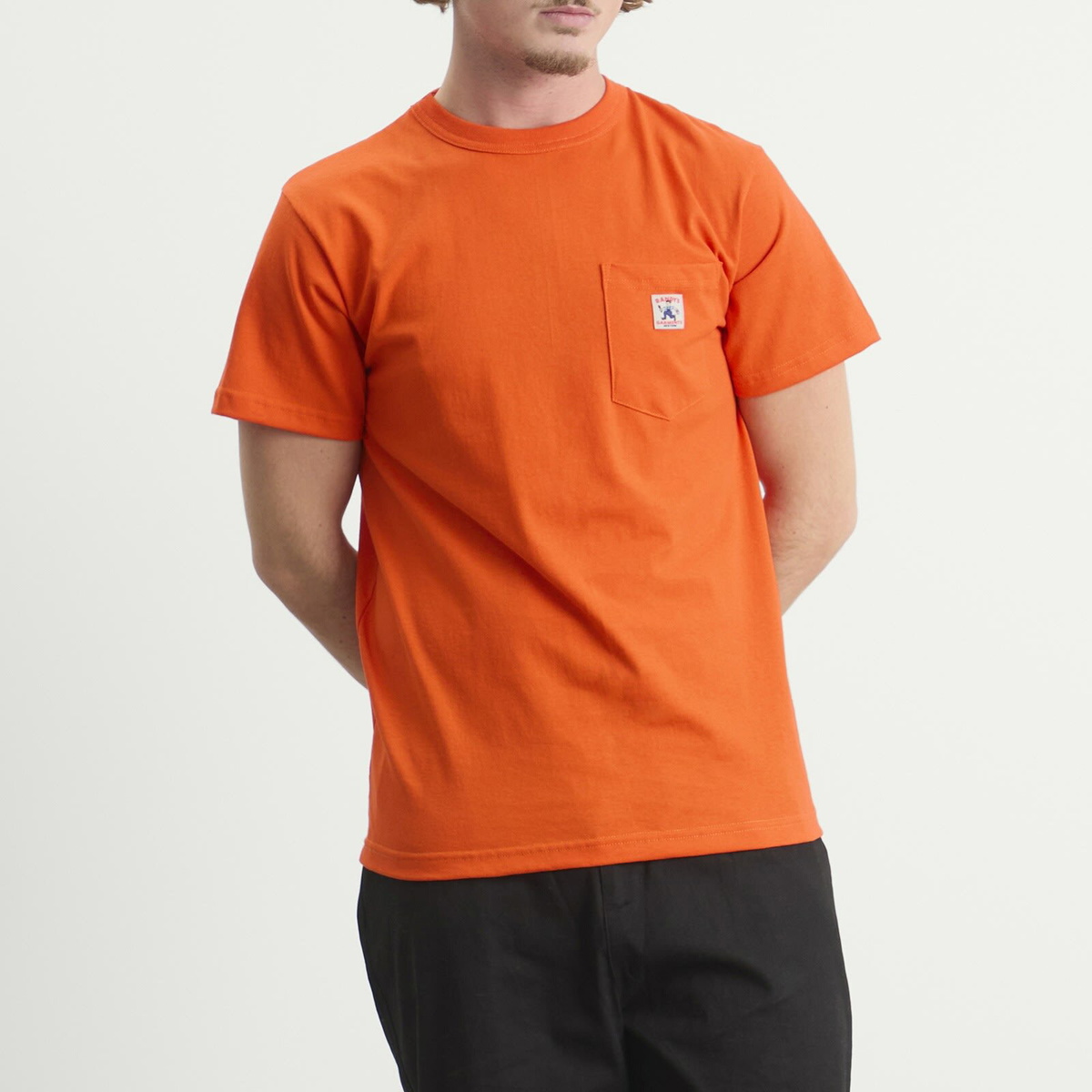 Randy's Garments Men's Randy’s Garments INC. Logo Pocket T-Shirt in Orange