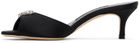 Manolo Blahnik Black Lumada Mules