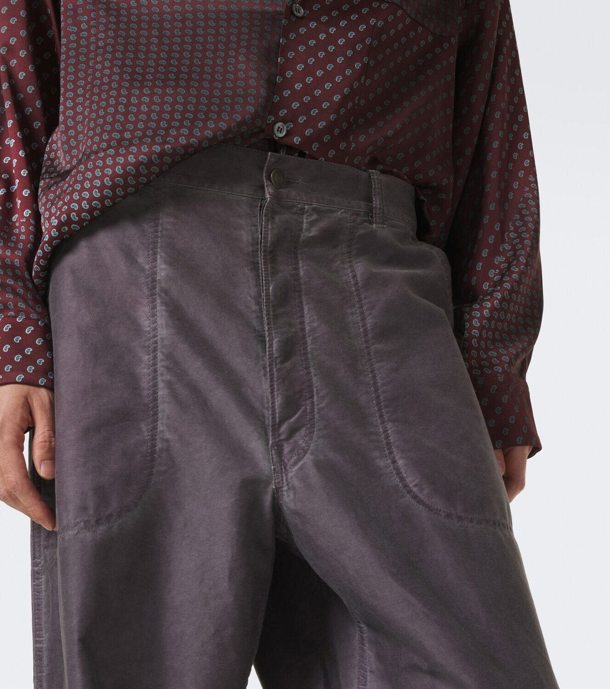 Maison Margiela Cotton wide-leg pants