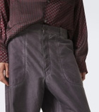 Maison Margiela Cotton wide-leg pants