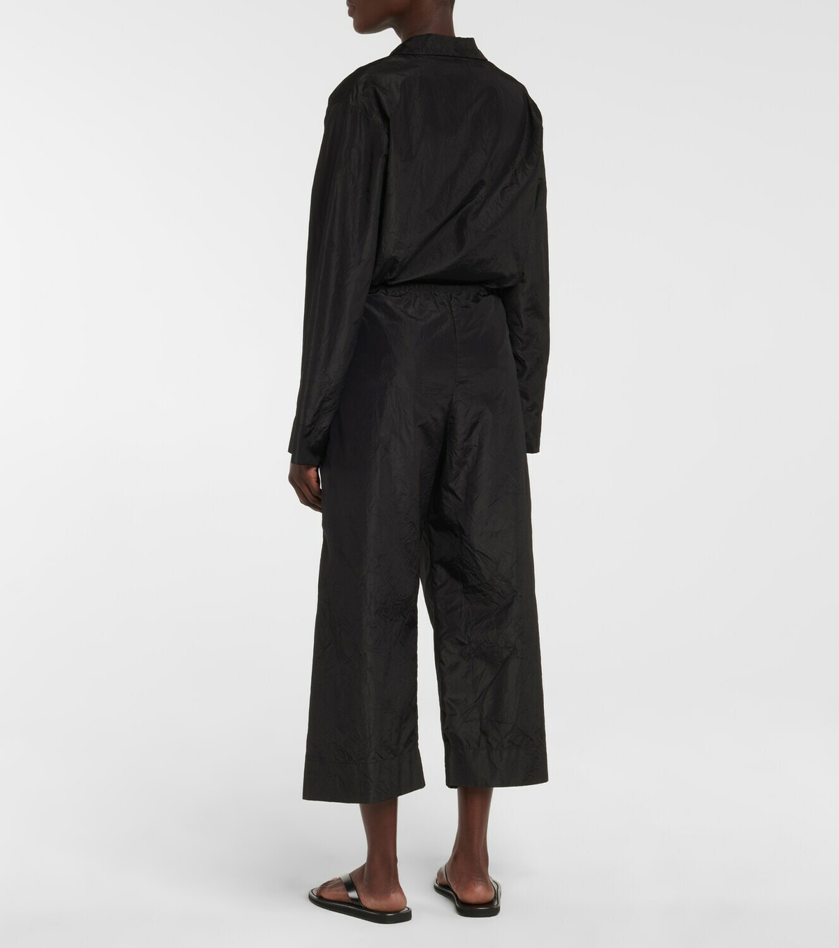 The Row Hypnos high rise silk cropped pants The Row