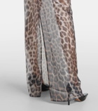 Jacques Wei Crystal-embellished tulle maxi dress