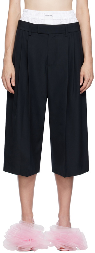 Photo: Alexander Wang Black Layered Trousers