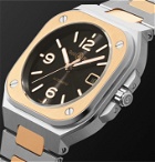 Bell & Ross - BR 05 Automatic 40mm 18-Karat Rose Gold and Steel Watch, Ref. No. BR05A-BL-STPG/SSG - Black