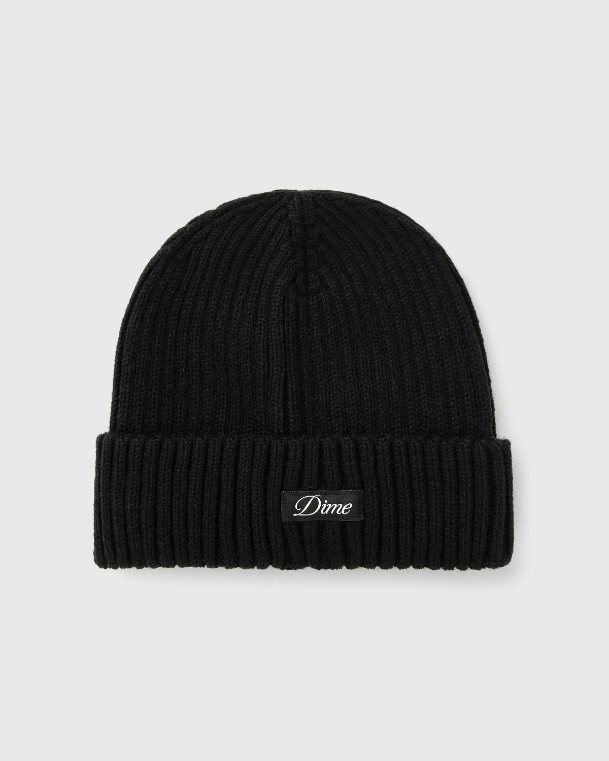 Dime MTL Cursive Fold Beanie Black Mens Beany