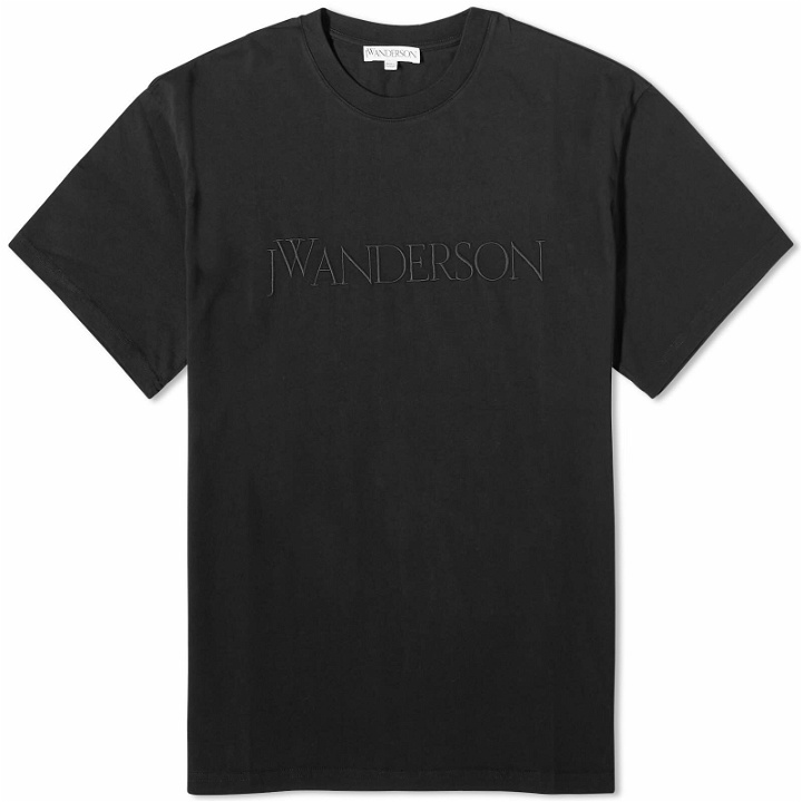 Photo: JW Anderson Men's Embroidered Logo T-Shirt in Black