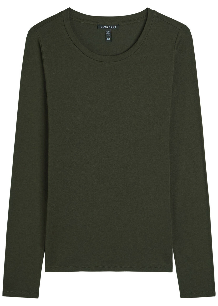 Eileen Fisher Jersey top Brown