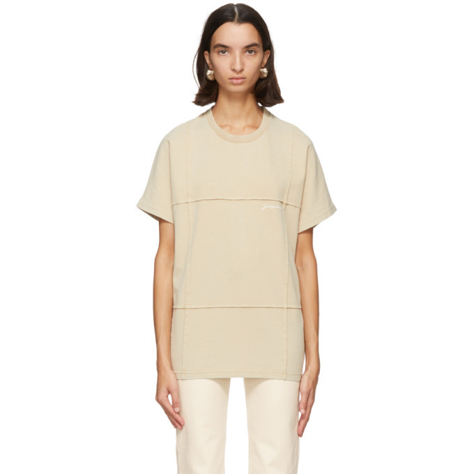 Jacquemus Beige Le T-Shirt Carro T-Shirt Jacquemus