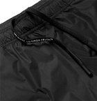 Off-White - Mid-Length Logo-Print Shell Swim Shorts - Black