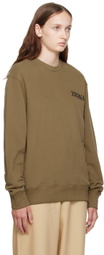 ZEGNA Khaki Crewneck Sweatshirt