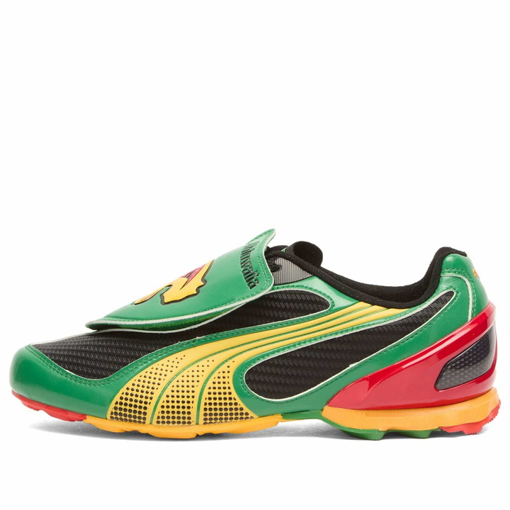Photo: Puma Women's V-S1 Ahluwalia Op1 Sneaker in Archive Green/Yellow Sizzle/Black-Candy Apple