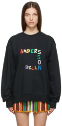 Andersson Bell Black Cotton Sweatshirt