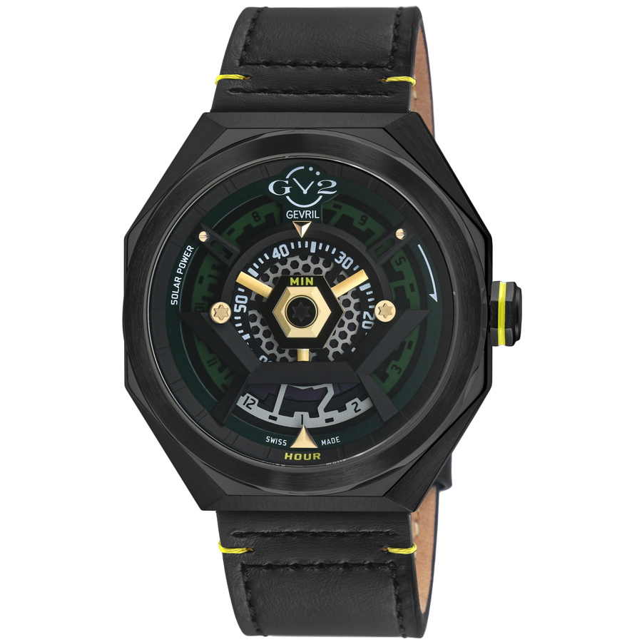 GV2 by Gevril Stella Solare Green Dial Mens Watch 43803