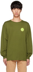 Saturdays NYC Green 'SNYC' Sticker Pack Long Sleeve T-Shirt