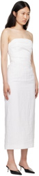 TOVE White Sabella Midi Dress