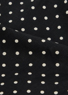 Faithfull The Brand Iria Polka dot Linen Capri Trousers Black And White