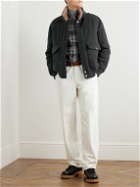 Brunello Cucinelli - Shearling-Trimmed Cashmere Bomber Jacket - Gray