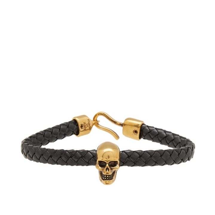 Photo: Alexander McQueen Skull Leather Bracelet