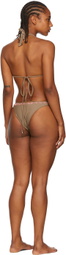 Blumarine Brown Nylon Bikini