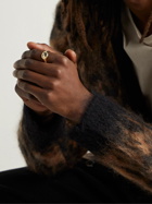Maria Black - Karlie Retox Gold-Plated and Resin Signet Ring - Gold