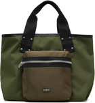 sacai Khaki Medium Pocket Tote