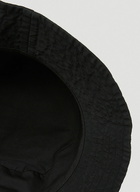 Face Patch Bucket Hat in Black